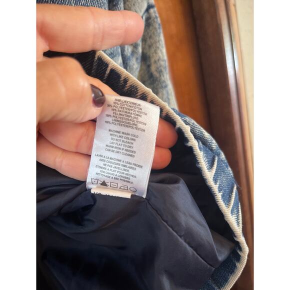 Vintage 2012 VIGOSS acid washed denim, puffer, jacket size medium - Picture 7 of 8